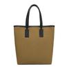 Bally Letter Logo Cotton And Leather Tote Bag Women Tote Bags Brown 6306639
