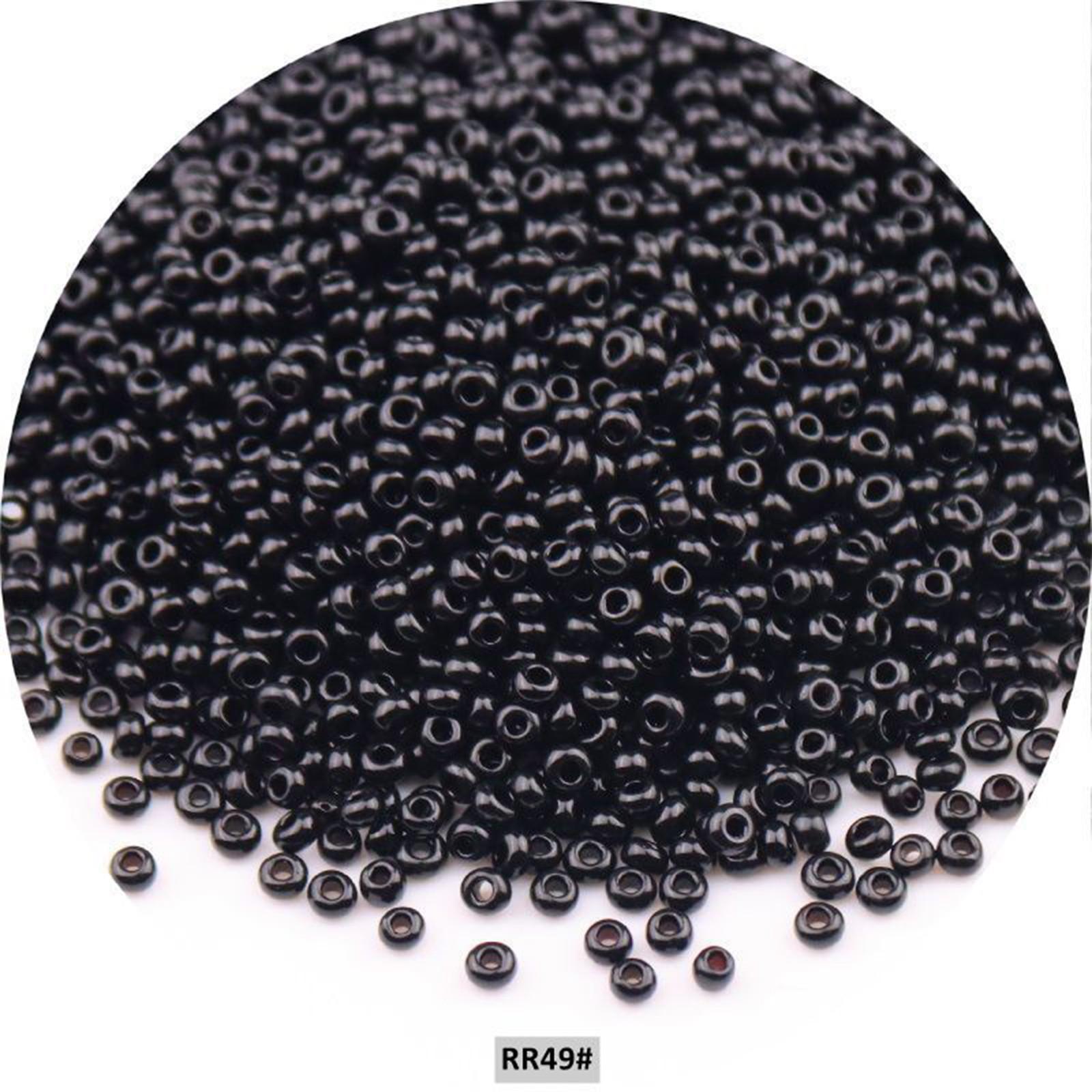 

2 мм равномерно покрытый круглый разделитель стеклянные бусины для DIY Charm Craft ювелирные изделия изготовление L чёрный