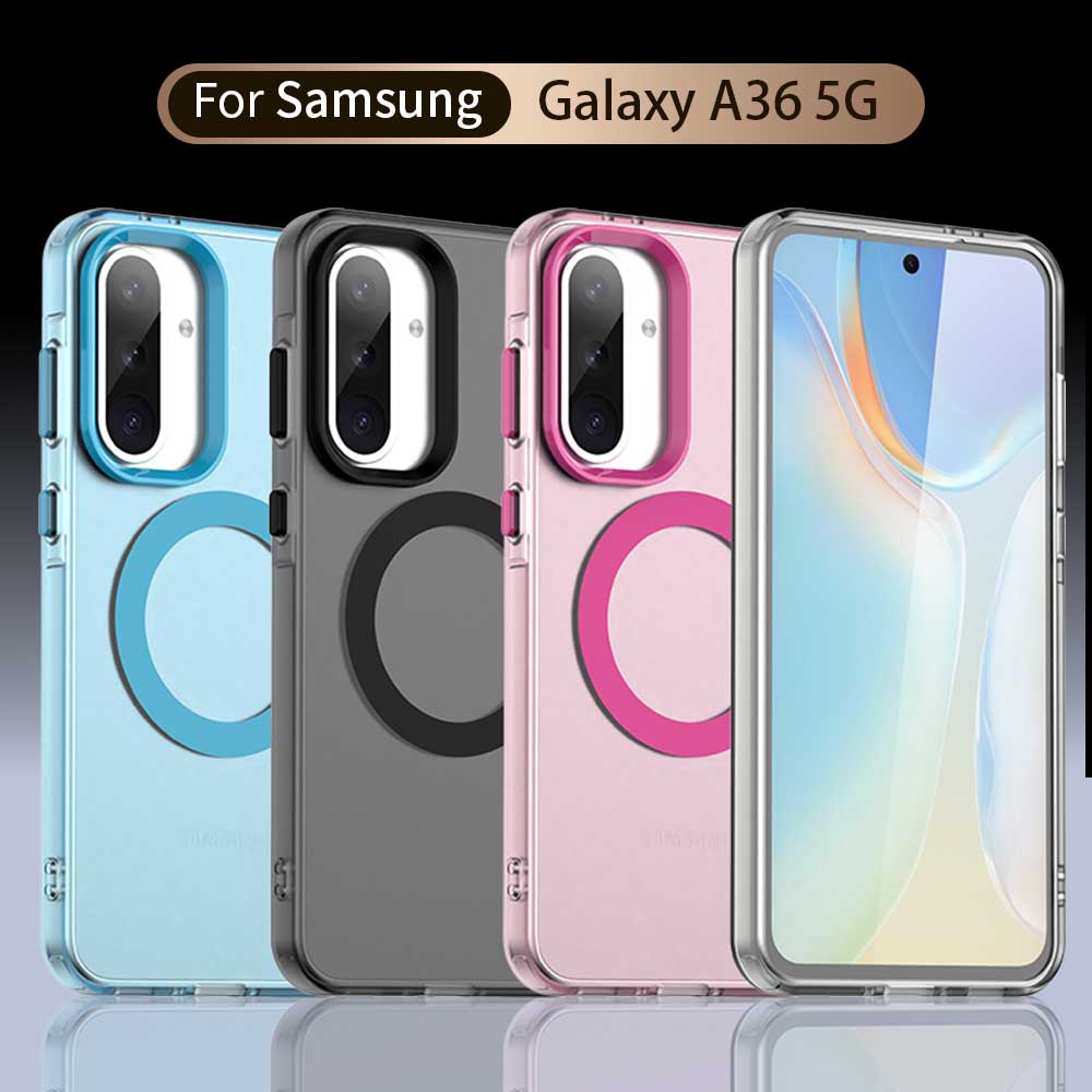 Magsafe Matte Phone Case For Samsung Galaxy A36 A56 A26 A16 5G Protective Case Magnetic Wireless Charging Shockproof Back Cover