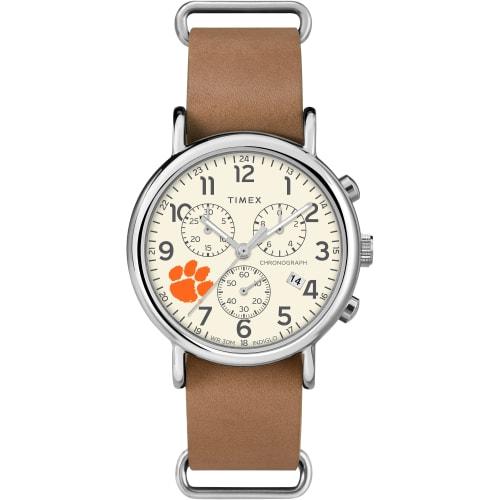 Timex Collegiate Weekender Chrono 40mm Watch, Brown (TWZUCLEMVYZ)