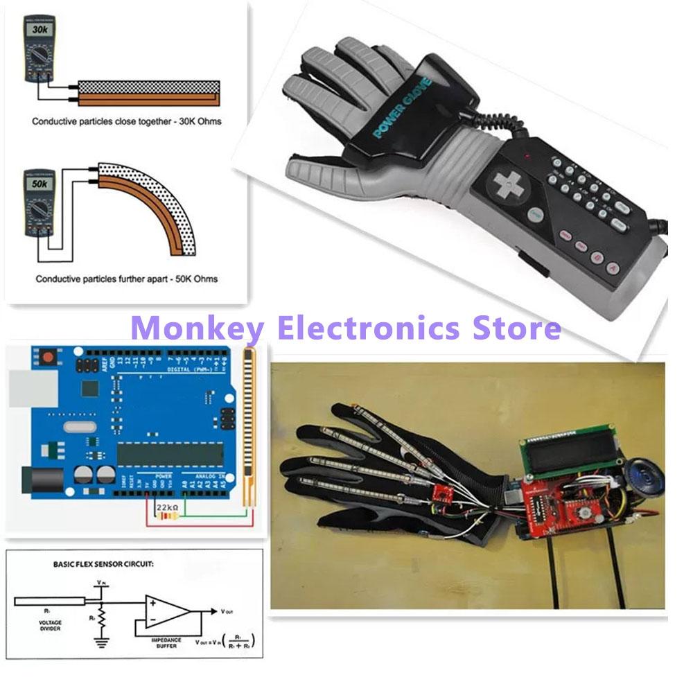 Flex Sensor 2.2/4.5 Bending Sensor Robotic Electronic Glove Single Original Imported In Stock