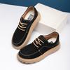 2025 direct supply men's shoes spring fashion new first-layer cowhide casual shoes trend versatile platform shoes