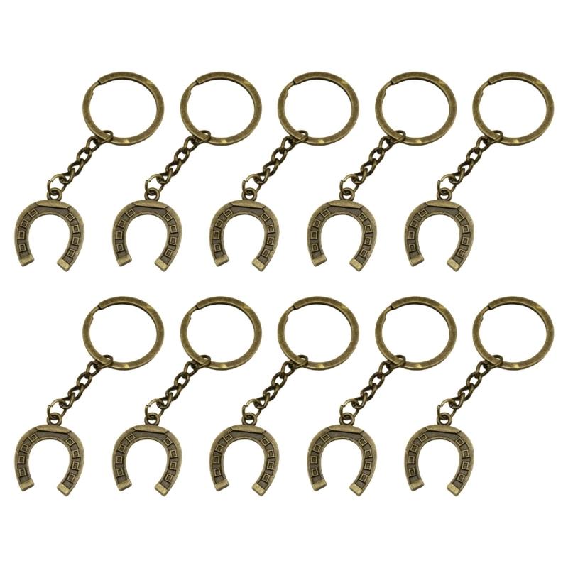 Convenient Metal Horseshoe Key Ring Featuring Clip Mechanism for Easy Key Attachment in Busy Lifestyles