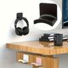 Streamlined, Easy-Install No-Drill Wall Headphone Holder - Waterproof Plastic Storage Hook for Earphones, Perfect for Bedroom, Bathroom
