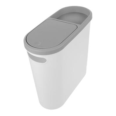 10L Bathroom Trash Large Capacity Silent Closed Plastic Bathroom Garbage Bin with Lid Wastebasket Kitchen Bathroom Accessories
