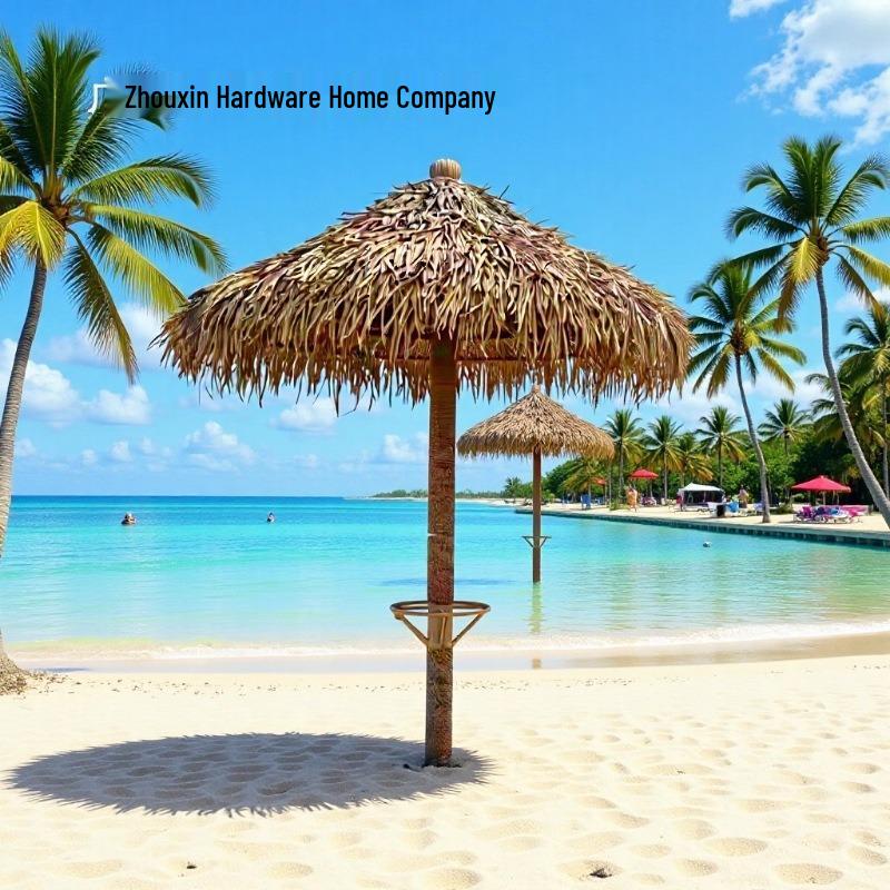 Thatch Straw Beach Umbrella for Outdoor, Pool, and Villa Courtyards