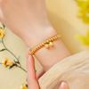 Lotus Pod Lotus Heart Antique Antique Antique Style Two Worlds Happy Concentric Elastic Bracelet Bracelet