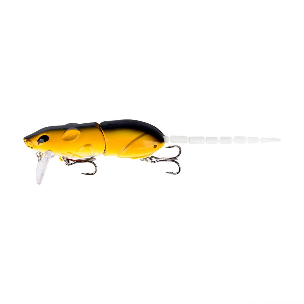 Imitation Mouse Minnow 2-Section Lure, 8cm/15.5g, Long-Casting Pencil for Bass, Asp & Black Carp.