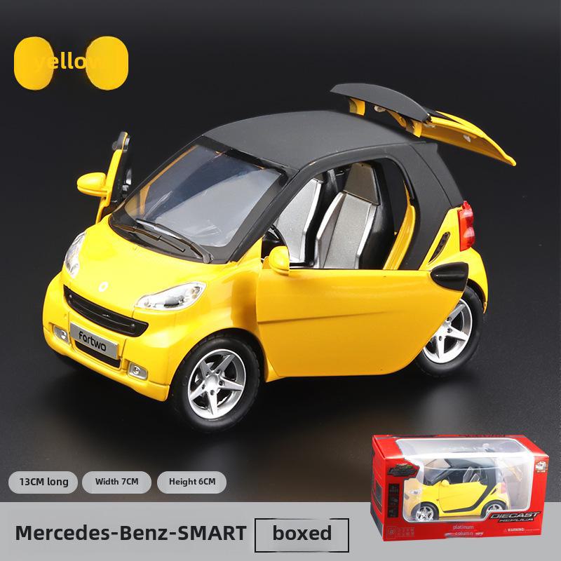 Pull-Back Alloy Toy Car with Lights and Sound, Cute Model for Boys and Girls