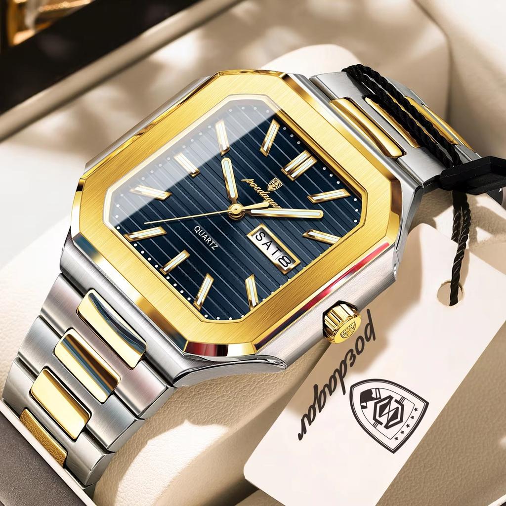 Fashion Men's Watch Waterproof Night Light Calendar Quartz Men's Watch Stainless Steel Luxury Business Men Watch