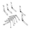 10 Pieces Small Zinc Alloy Hinge High Quality Metal Hinge Furniture Hardware Parts for Gift Wine Box Accessories