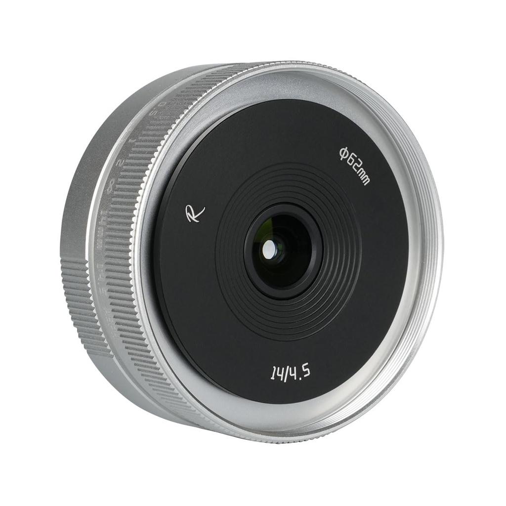 AstrHori 14mm Prime Rock Star f/4.5 Lens, EF-M Mount, Silver, [2-Year Warranty]