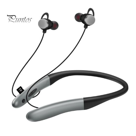 

Совместимые с Bluetooth 5.0 наушники с низкой задержкой магнитные беспроводные стерео наушники с шейным ободом для видеоигр чёрный