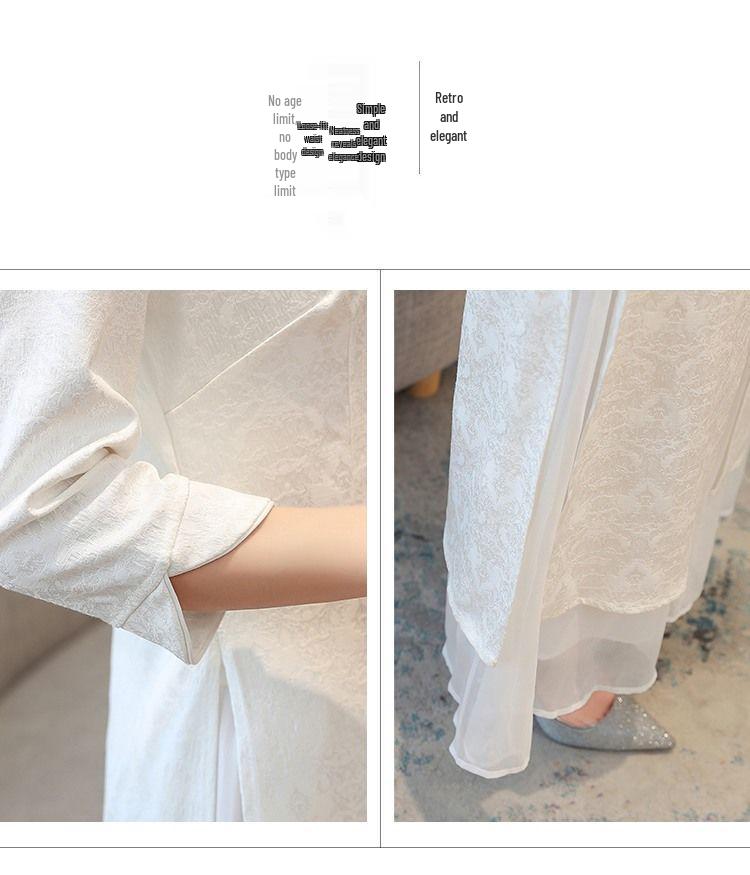 Spring/Summer 2023 Cotton Linen Zen Cheongsam Dress with Frog Buttons - Artistic Retro Chinese Style