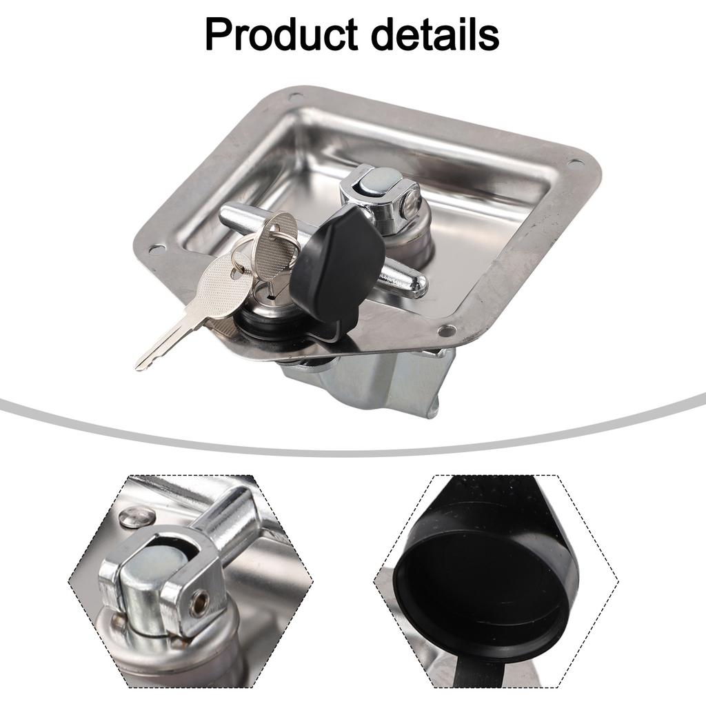 Secure Cabinets Caravan RV Stainless Steel Latch Locking T Handle Easy Installation High-quality Stainless Steel