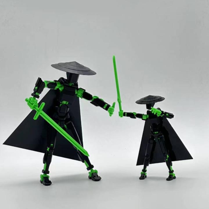20cm Large Size DIY T13 Action Figure Titan Multi-Jointed Movable Shapeshift Lucky Robot 3D Printed Action Figures Toys