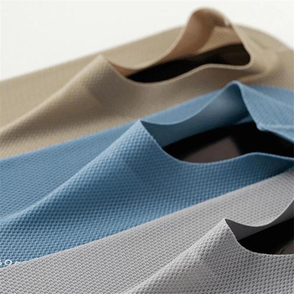 3 Pairs Breathable Mesh Hole No Show Socks Men Ice Silk Sock Slippers Summer Spring Invisible Silicone Non-slip Ankle Boat Socks