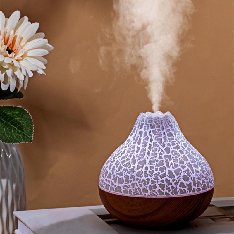 Fashion Volcano Designs Protable Humidifier 300ml Capacity Suitable for Dry Climates Enhances Indoor Air Quality
