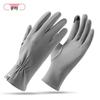 Women's Seasonal Touchscreen Velvet Gloves: Thin Spring/Autumn, Warm Winter, Anti-Slip, Elastic, Skin-Friendly.
