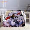 Anime flanelová deka InuYasha Print Deky Hanyou No Yashahime 3D Dětská Deka Dospělí Domácí Dekor Módní Party Deka Dárek