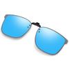 Polarized Sunglasses for Wear Over UV for Sports [Uacllcau] Flip-Up Clip-On Glasses, Protection, Ultra-Lightweight, Driving, Men's & Women's, (Blue)