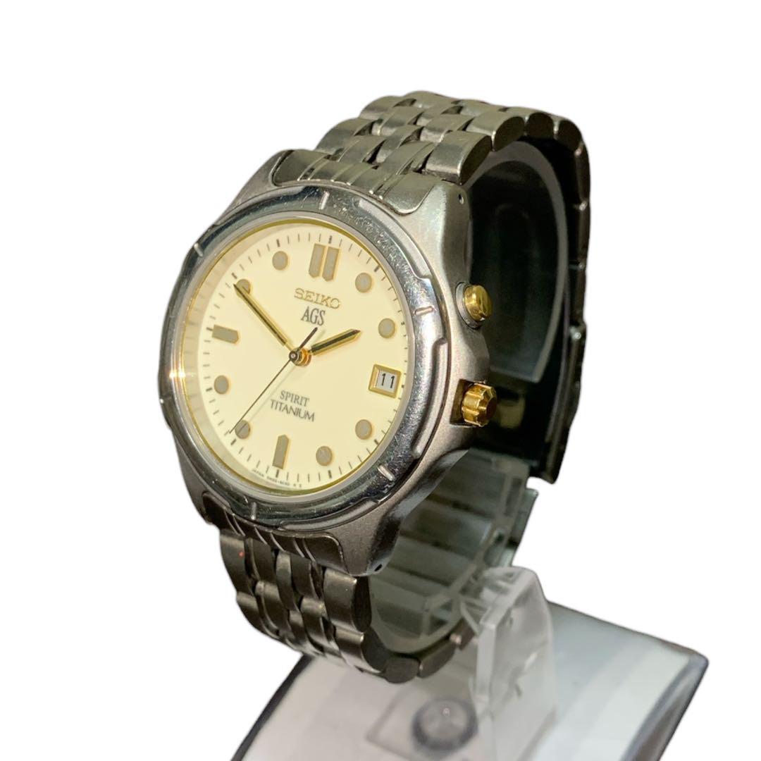 

[USED] SEIKO AGS Spirit 5M22-6B50 Automatic Watch, Junk