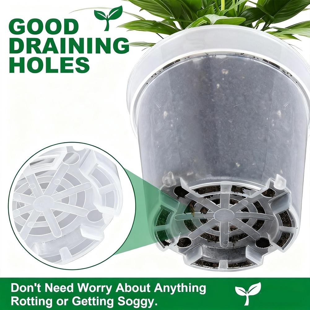 

Clear Plastic Flower Pots for Gardening 30 Pieces with Drainage Holes and 50 Plant Labels for Plant Organization China Mainland