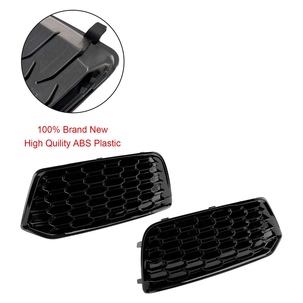 2 STÜCK Stoßfängerabdeckung Gitter Grill Blende Einsatz 80A807679D 80A807679DRU6 Passend für Q5 2018-2022 Maschen