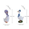 Resin Garden Ornament Couple Ducks Decorative Figurine Outdoor Yard Patio Lawn Decoration