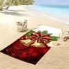 Christmas Bells with Red Bow A must-have beach towel for beach travel