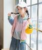 Fleece Children's Jackets Splicing Sleeve Cute Warm Fleece Boys and Girls Casual Sweater Warm Coat