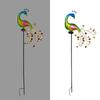 Solar Peacock Garden Decoration Lights Outdoor Lawn Statues Stake Lights For Villa Landscaping Solar Powered Ground Lights