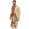 Weavers Villa Men'S Woven Border Woollen Lohi/Shawl, 125Cm X 250Cm