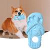 Dog Squeaky Toy Scentless Bite Resistant Scratch-resistant Wear-resistant Creative Stress Relief Exercise Jaw Cartoon Slipper Shape Grinding Toy for