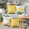 Yellow Tulip Bicycle And Hello Sunshine Pillows Polyester Pillowcase, Sofa Decorative Cushion Cov Headboard Pillow
