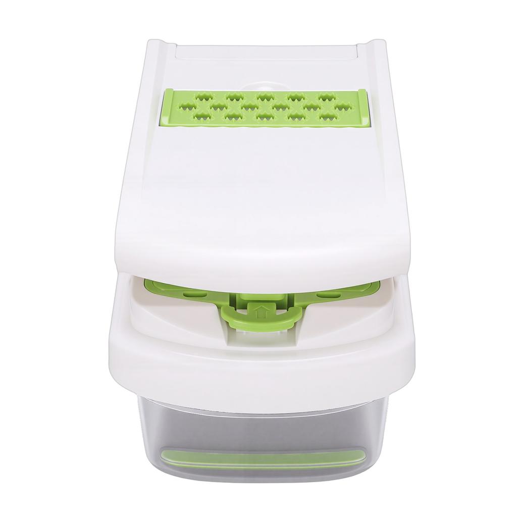 Multifunctional Food Chopper Stainless Steel Blades Integrated Vegetable Chopper and Spiralizer for Kitchen