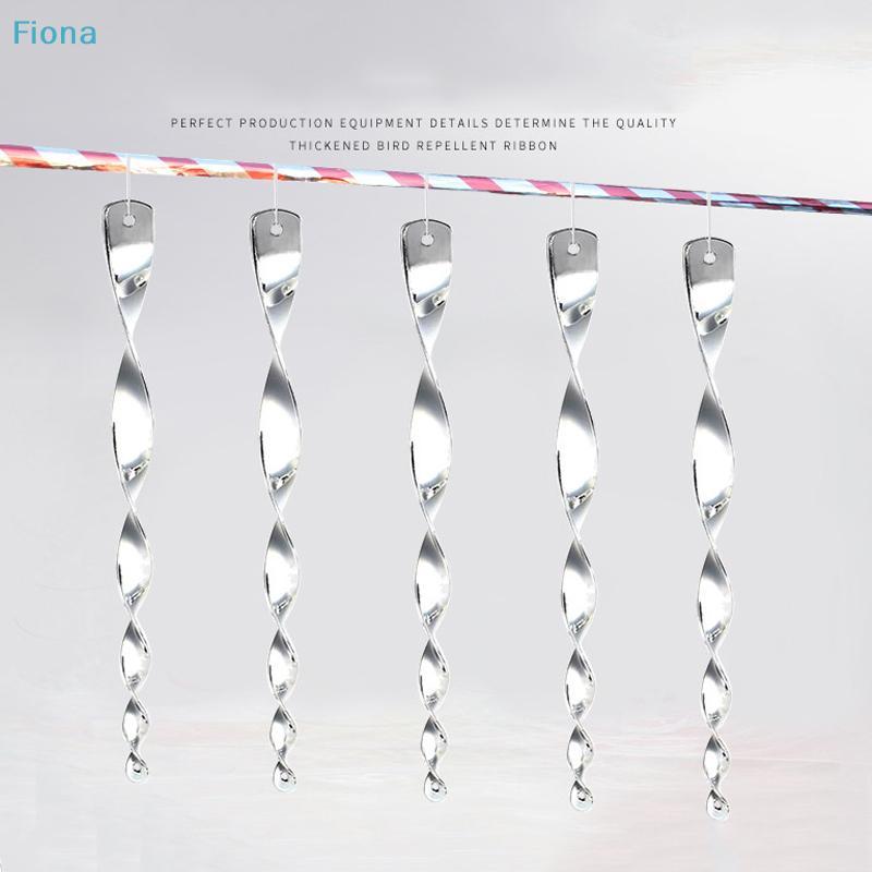 6/10/12Pcs Sparkling Bird Repellent Spiral Reflectors Silvery PS Hanging Deterrents For Garden Scare Away Woodpeckers Pigeons