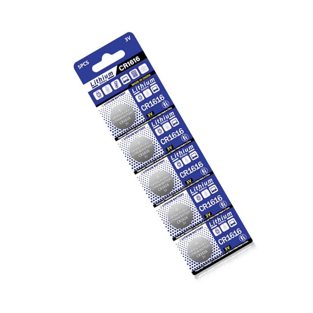 5pcs CR1616 Button Cell Batteries 3V DL1616/ECR1616 Coin Cell Battery for Watch Remote Controls Calculators and More