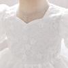 New Princess Girls Embroidery Flower Newborn Dress Children Kids Elegant Wedding Dresses Children Clothing For 0-2 Years