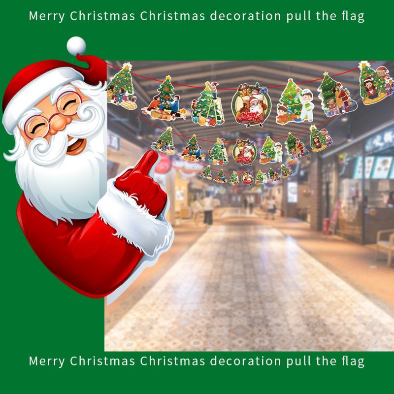 Christmas Banner 2024 Merry Christmas Decorations For Home Garland Santa Claus Navidad For Xmas Gift Noel Decor New Year 2025