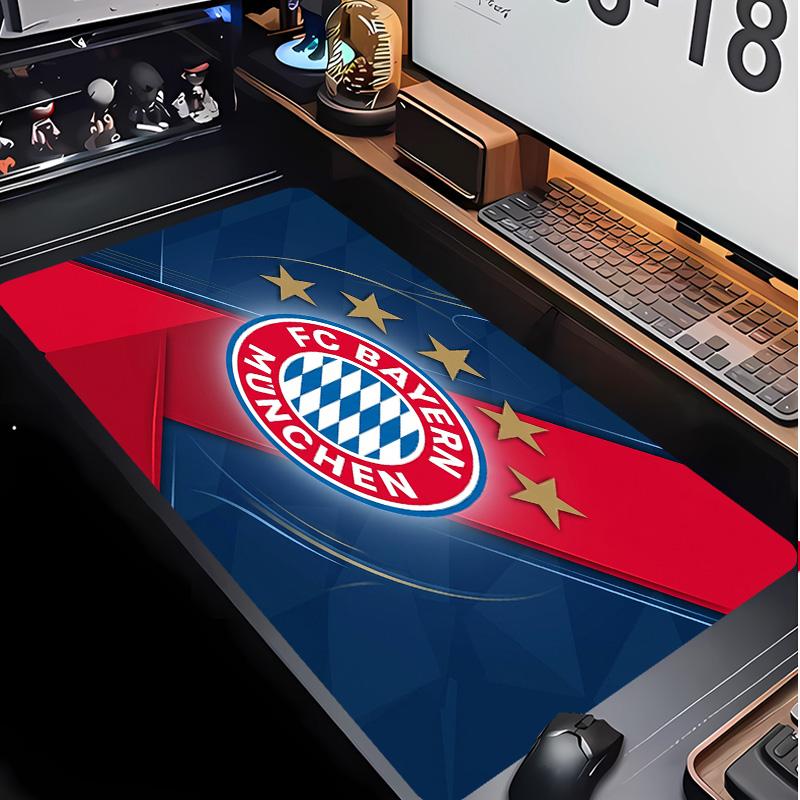 Tappetino per Mouse con Motivo Calcio Bayern Monaco No?Tappetino Mouse da Gioco Antiscivolo con Base in Gomma per Scrivania Ufficio Casa