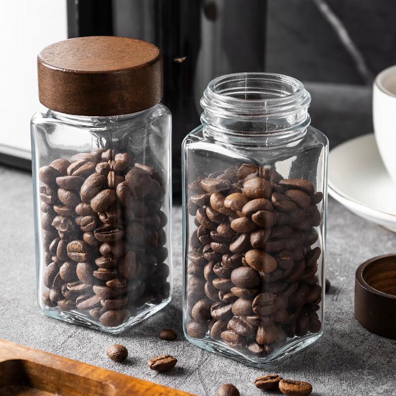 

Банка для хранения кофе и чая с деревянной крышкой