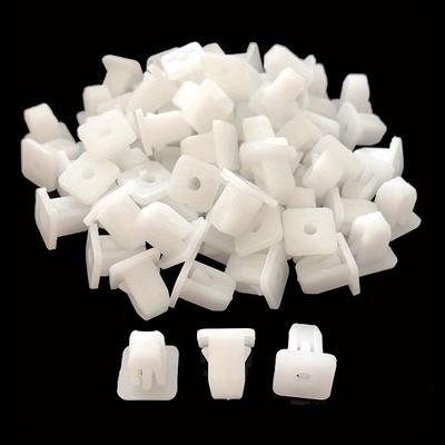 20/50pcs White Square Auto Fasteners Auto Bumper Fastener Rivet Retainer Clips Push Engine Cover Fender Car Door Trim Panel Clip