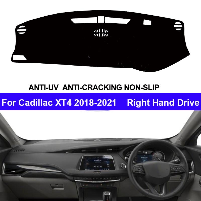 Auto Car Dashboard Cover DashMat Carpet Cape For Cadillac XT4 2018 2019 2020 2026 Center Console Protector Sun-Shade Non-Slip