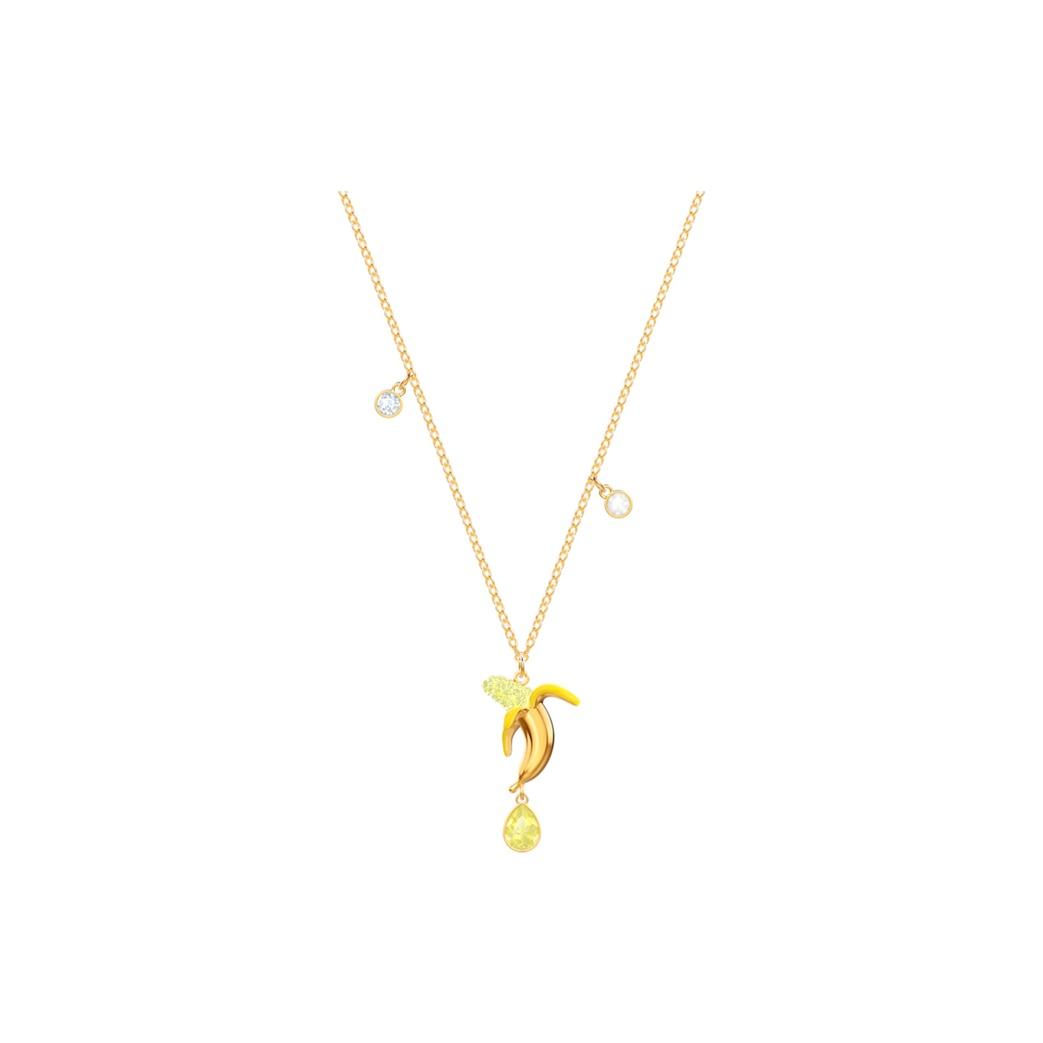 

Swarovski No Regrets Cute Charming Fun Banana Necklace Women necklace 5457504 Box (Random Color)