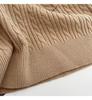 SD Camel Cable Knit Polo Neck Sweater: Women's Retro Cashmere Blend Loose Pullover