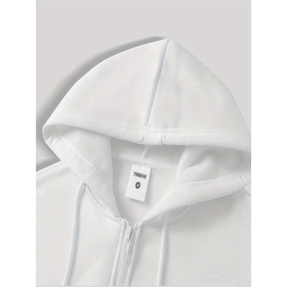Herren Gothic Dunkler Stil Bedruckter Reißverschluss-Kapuzenpullover, ein Modischer Streetwear-Trend Reißverschluss-Kapuzenpullover Geeignet für Lässige Anlässe