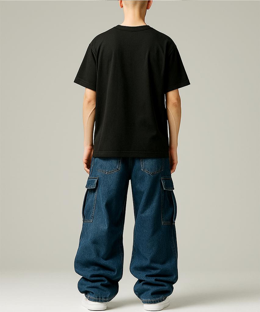 MONSTER REPUBLIC Tropical Blue T-Shirt Black_8151