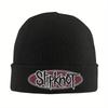 2026 1 szt. S-Slipknotting Merch Zimowa Ciepła Czapka Beanie Z Wywinięciem Dla Mężczyzn Kobiet Dzianinowa Czapka Czaszka Z Logo Zespołu Czapka Z Dzianiny