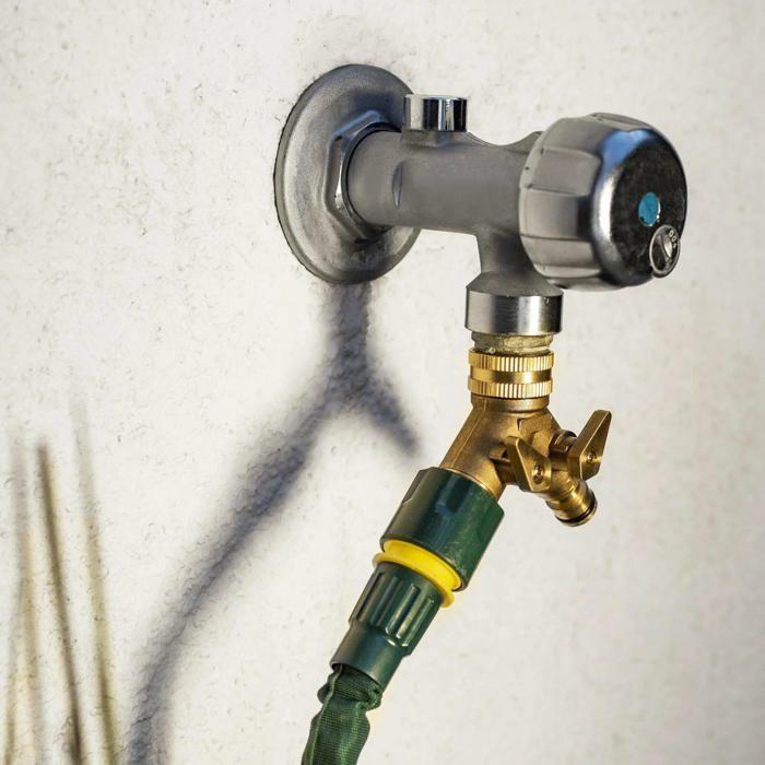 2-way Water Distributor for 1/2' + 3/4' / Faucet Connection / Faucet Plug